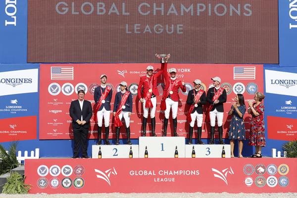The London Knights celebrated an overall GCL Championship title at the top of the podium with the St. Tropez Pirates taking silver and Madrid in Motion bronze.
Photo by GCL/Stefano Grasso