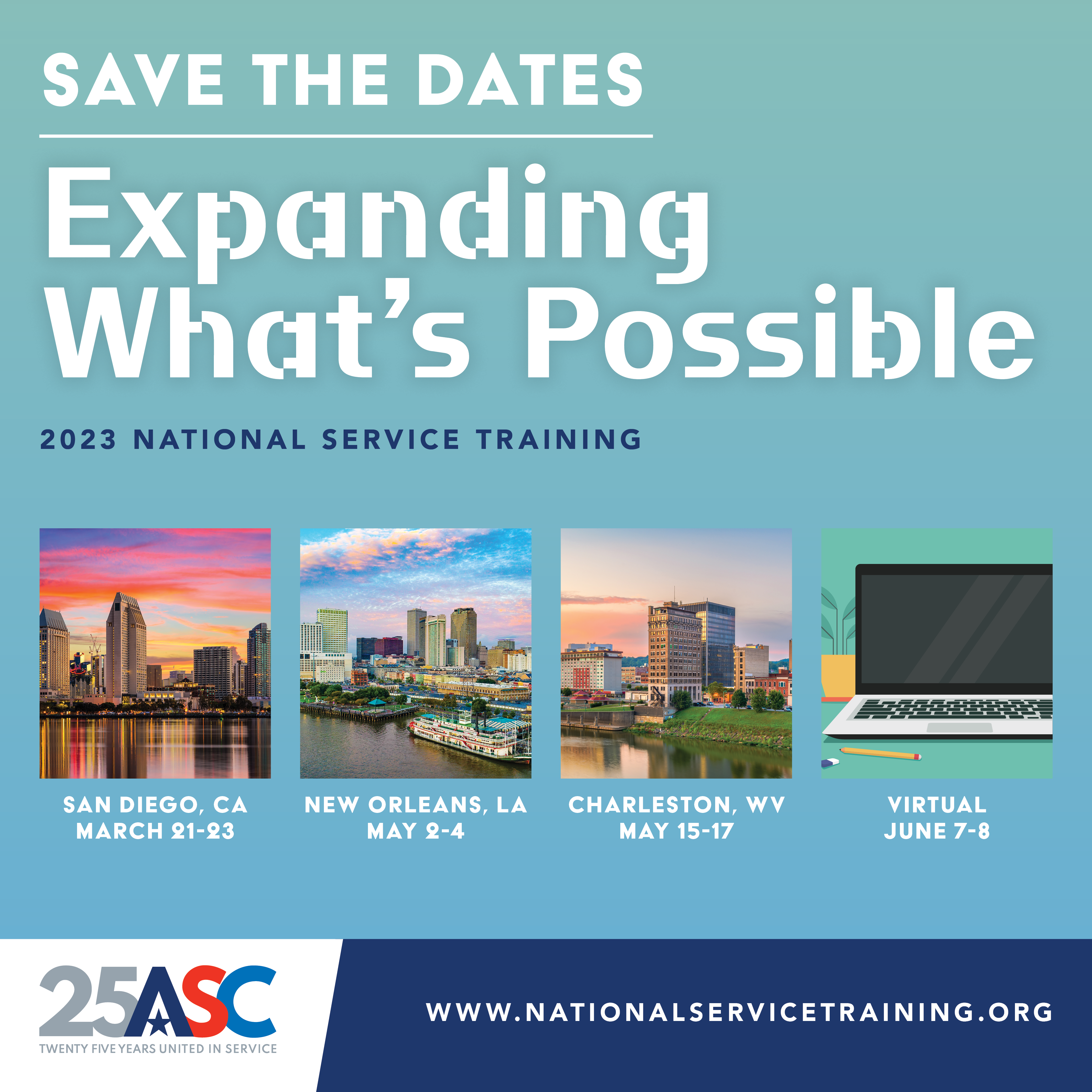 2023 National Service Training Save the Date