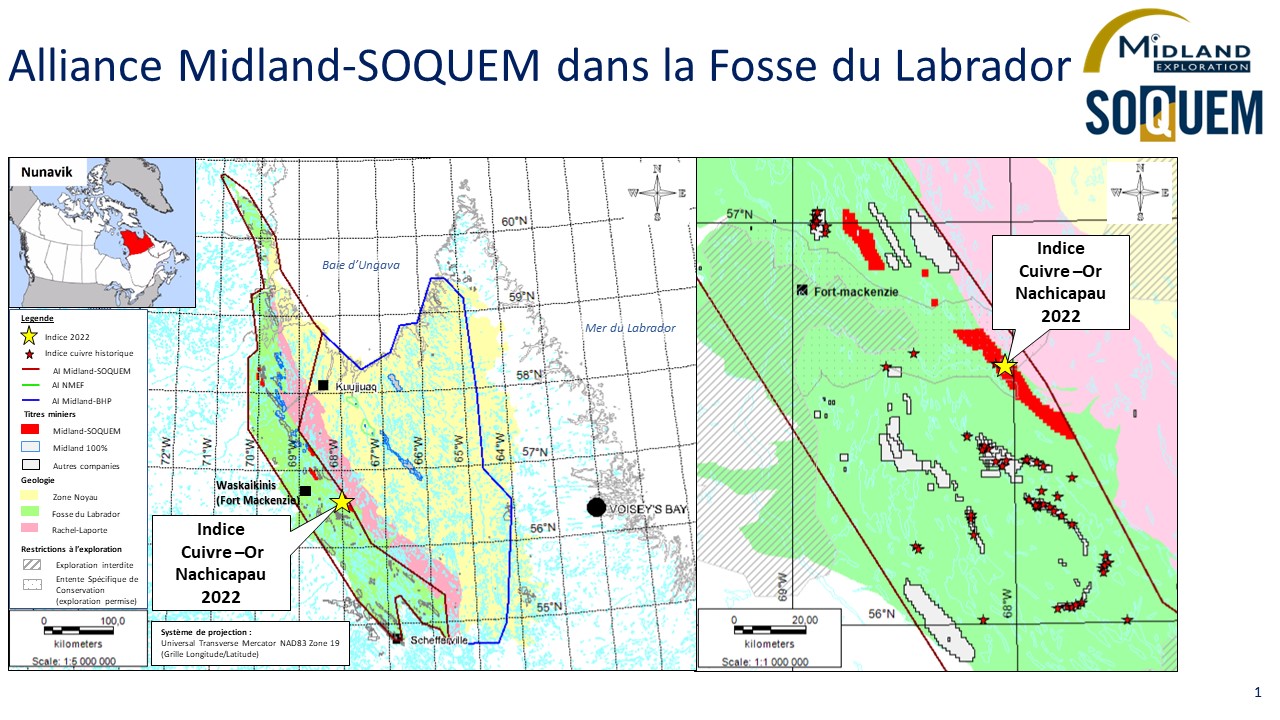 Figure 1 Alliance MD-SOQUEM dans la Fosse du Labarador