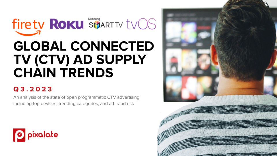 The report provides a deep dive into open programmatic CTV ad spend trends by global regions, an update on CTV device market share, the latest trends in the Roku, Amazon Fire TV, Samsung Smart TV, and Apple TV app stores, and a look at invalid traffic (IVT, inclusive of ad fraud) in the open programmatic CTV ad marketplace from July through September 2023.