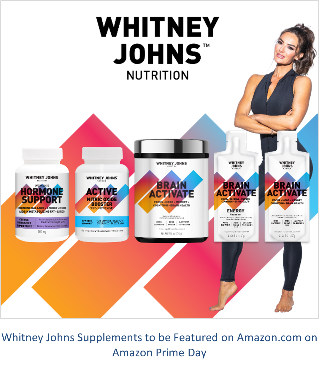 Whitney Johns Supplements to be Featured on Amazon.com on Amazon Prime Day