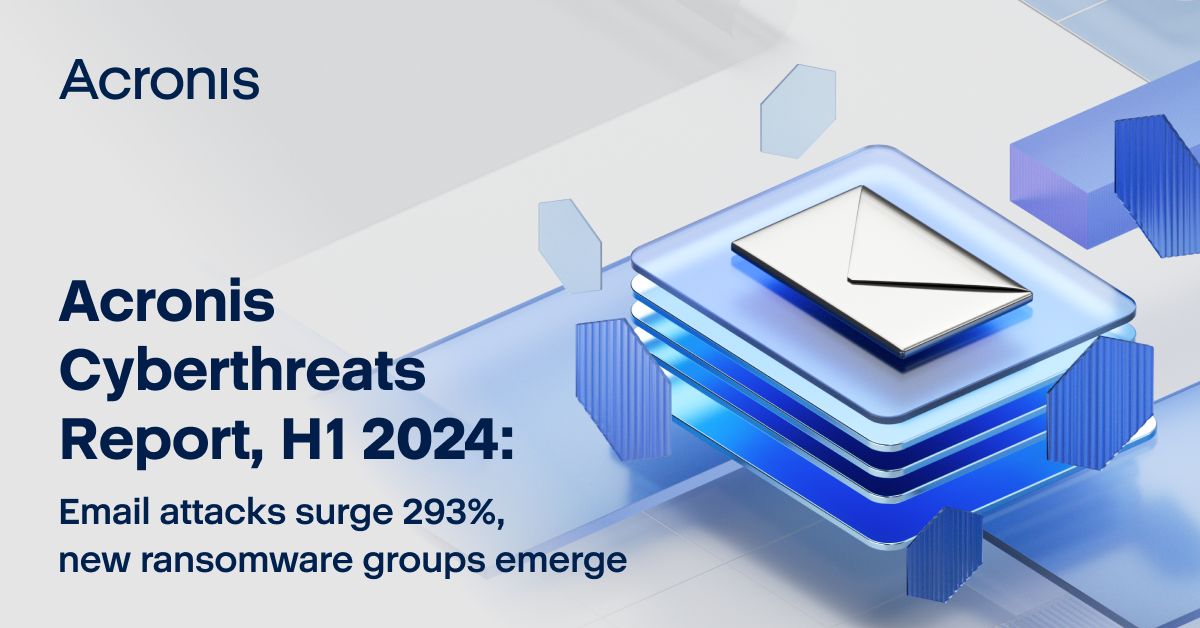 Acronis Cyberthreats Report H1 2024