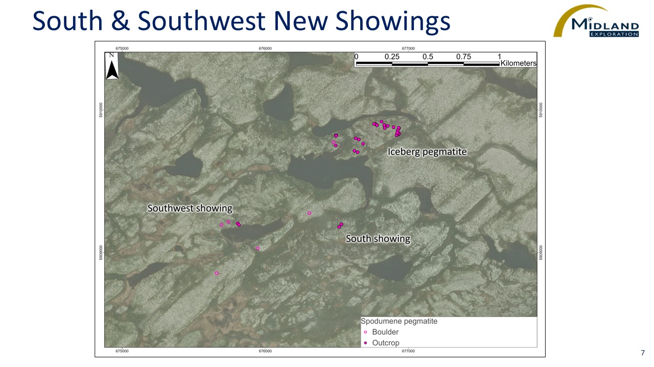 Figure 7 South & Southwest New Showings