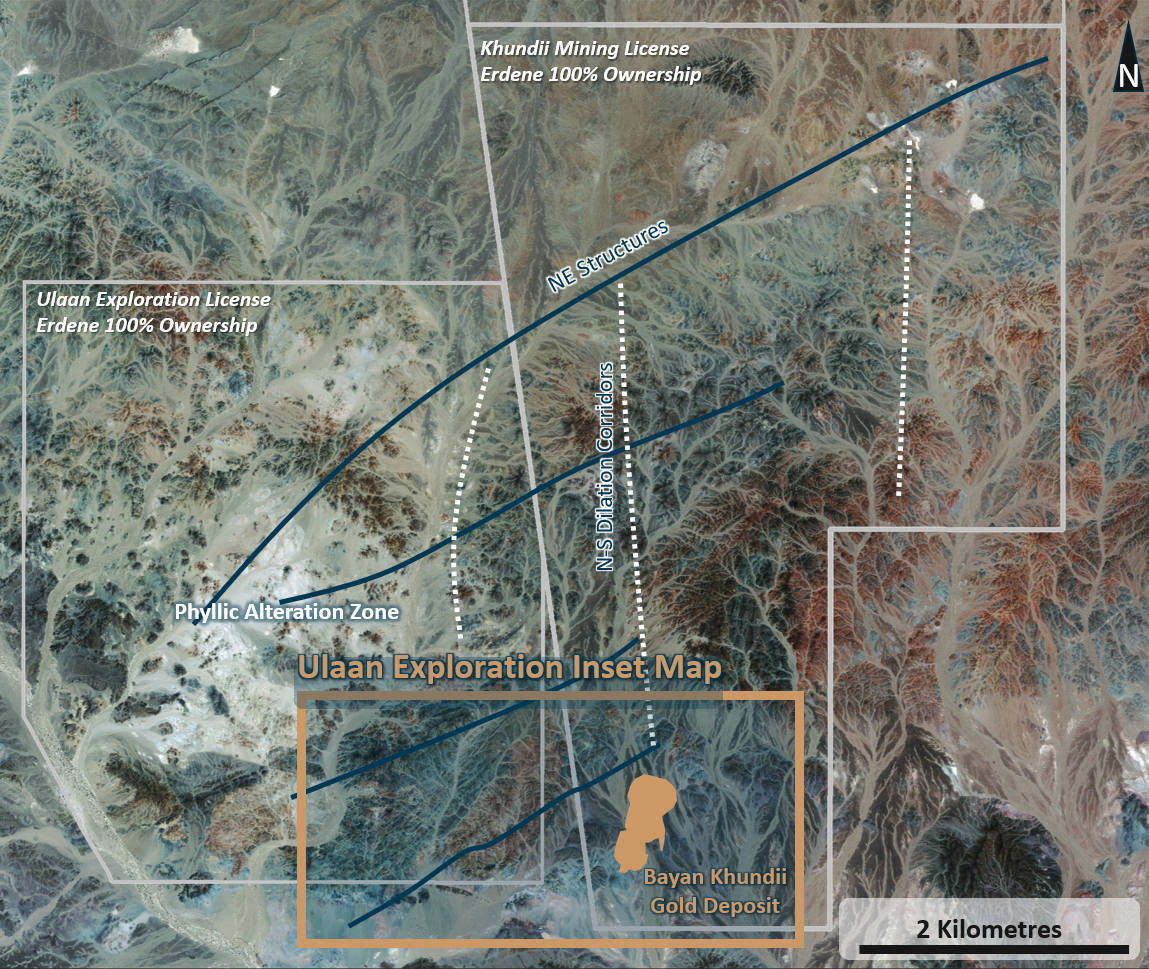 Ulaan–Khundii Location Map