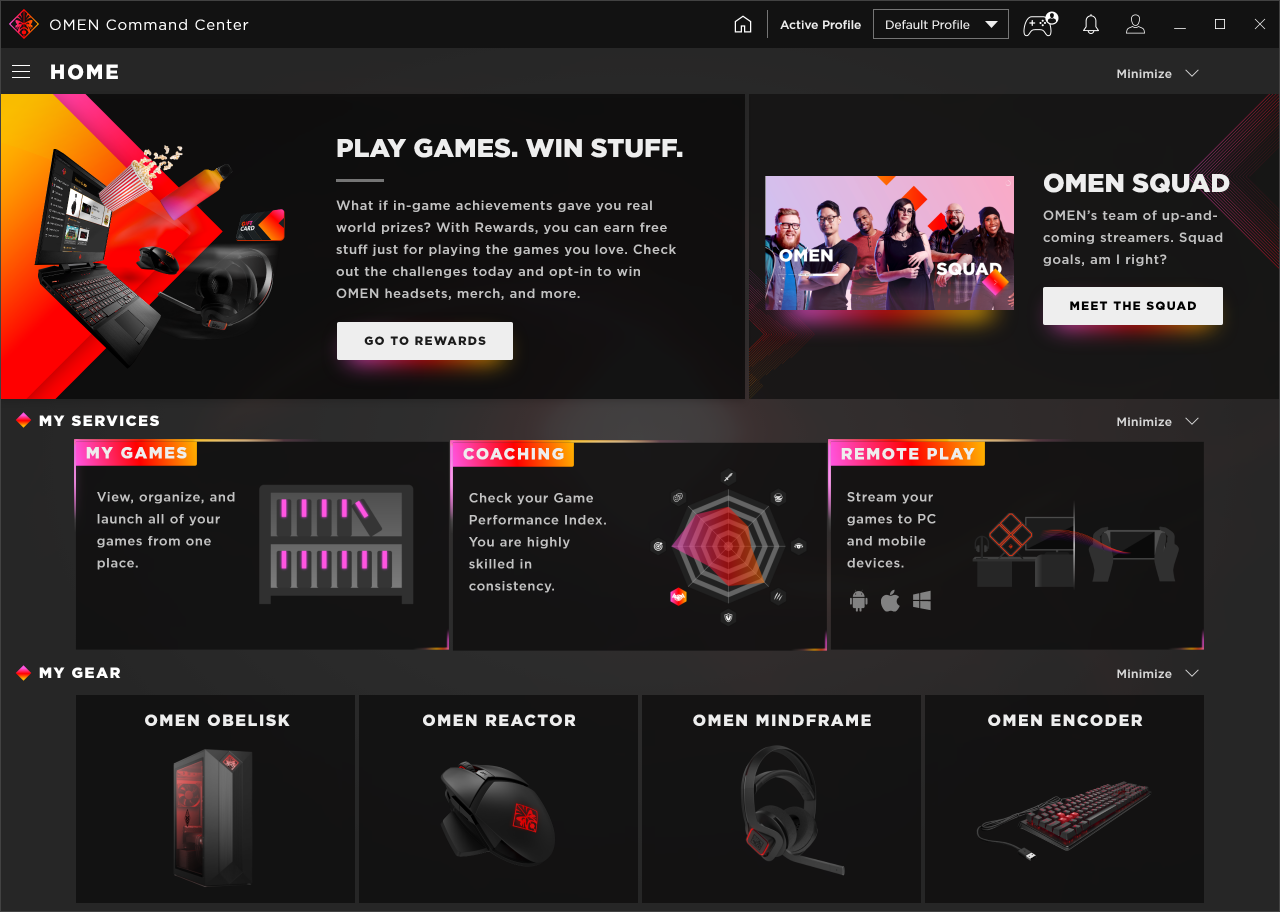 OMEN Command Center