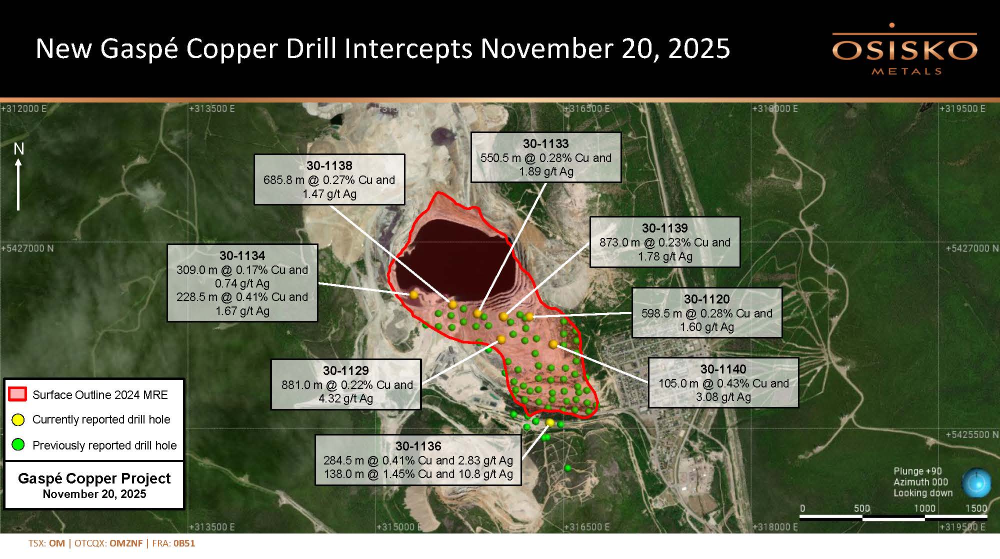 20251120 Osisko Metals news release Figure 1/plan view