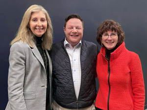 Vice Chair Sherilyn Anderson, CEO Matt Deines, and Board Chair Cindy Finnie of First Northwest Bancorp (FNWB).