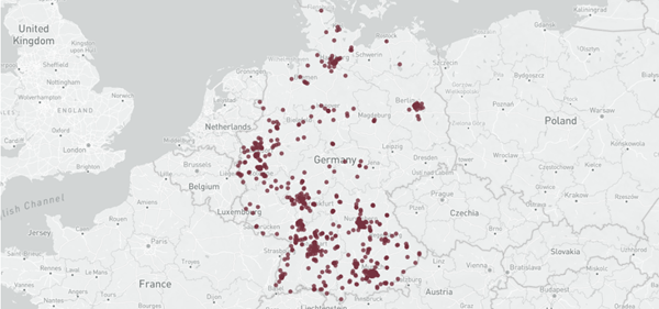 Map of Project Developers in Germany, 2024