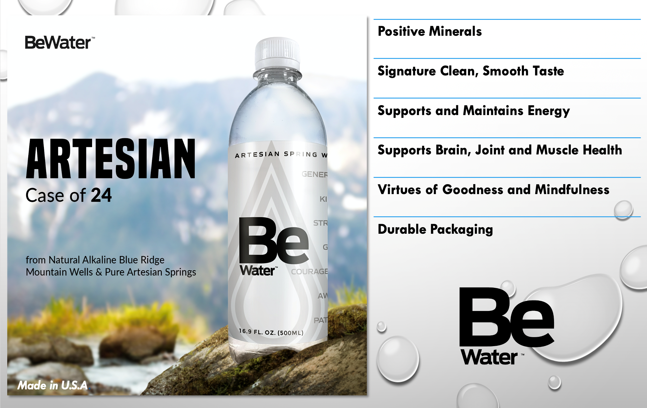 $INKW - Be Water Artesian - Case of 24 