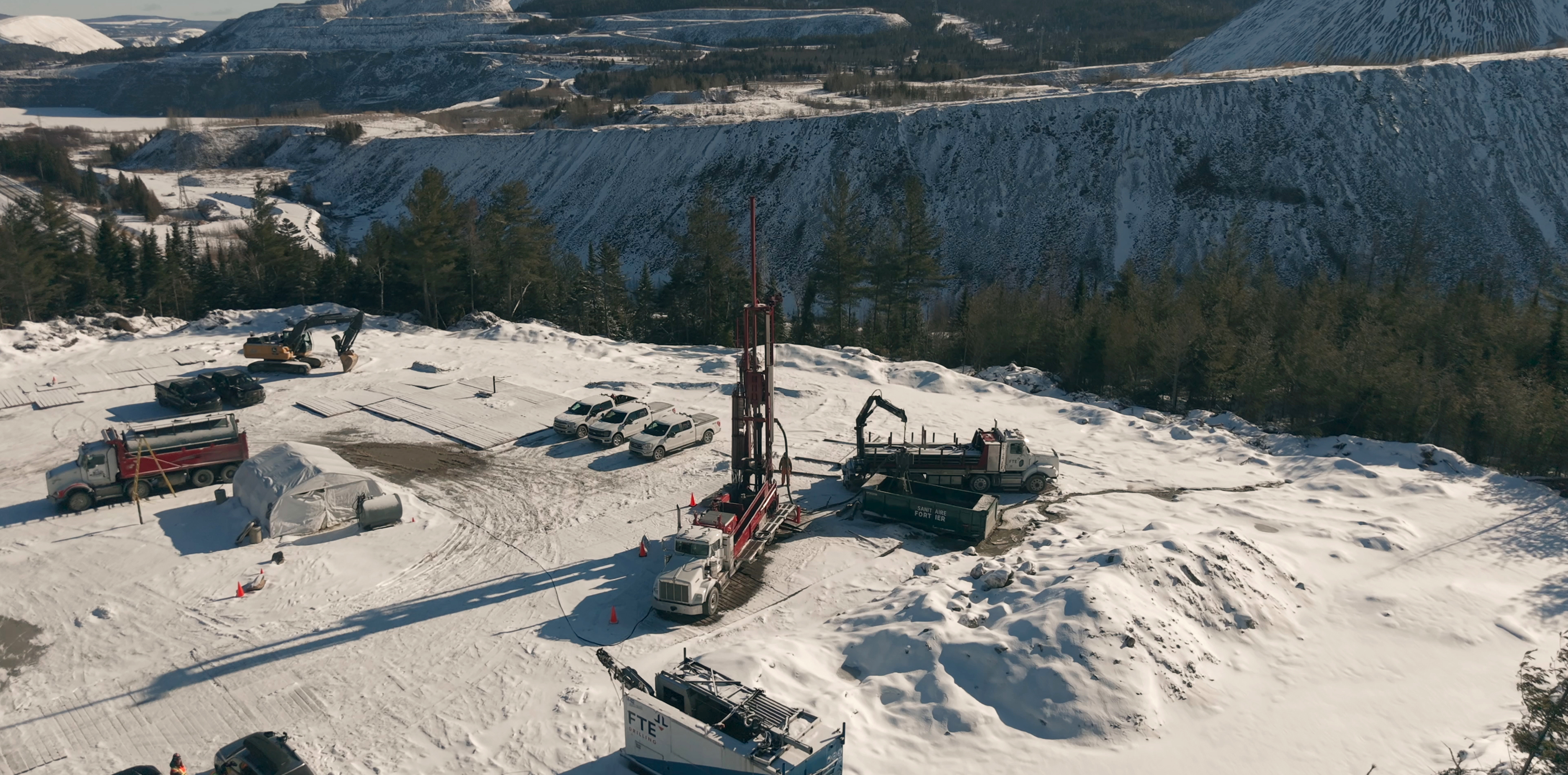 Drone footage of Vema site
