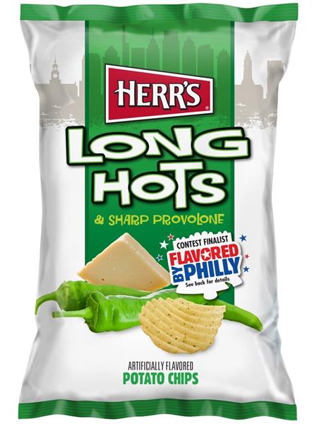 Herr's Winning Flavored by Philly Chip Flavor is Long Hots & Sharp Provolone, submitted by Ryan. R of Philadelphia, Pennsylvania.
