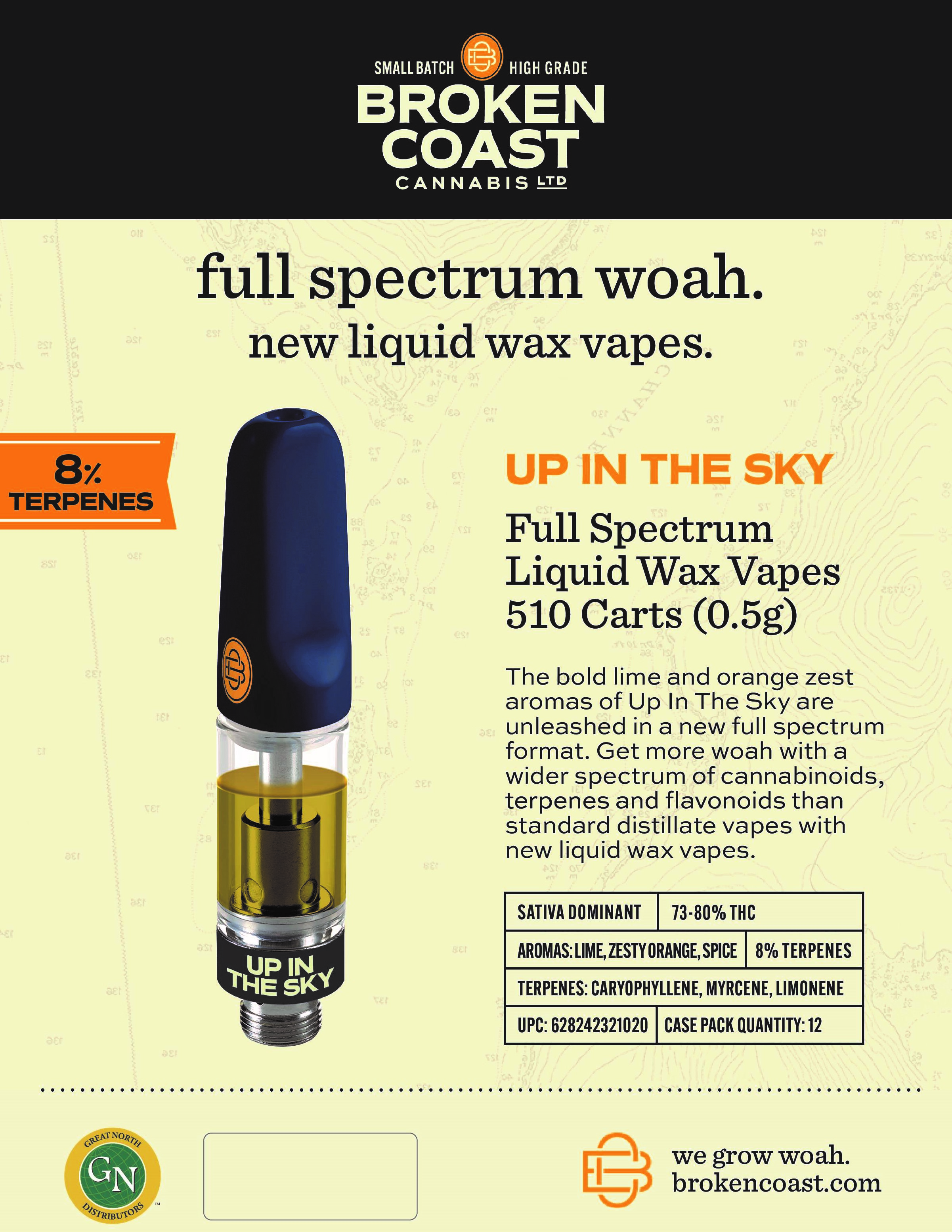 Up In The Sky Liquid Wax Vape Details