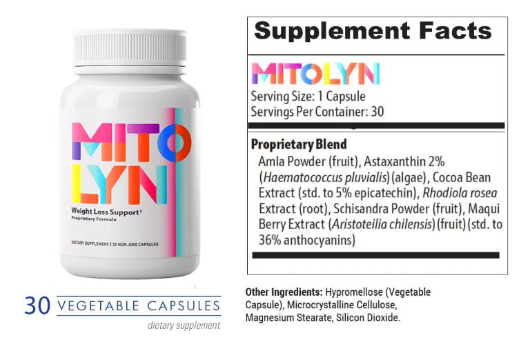 Mitolyn Supplement Facts