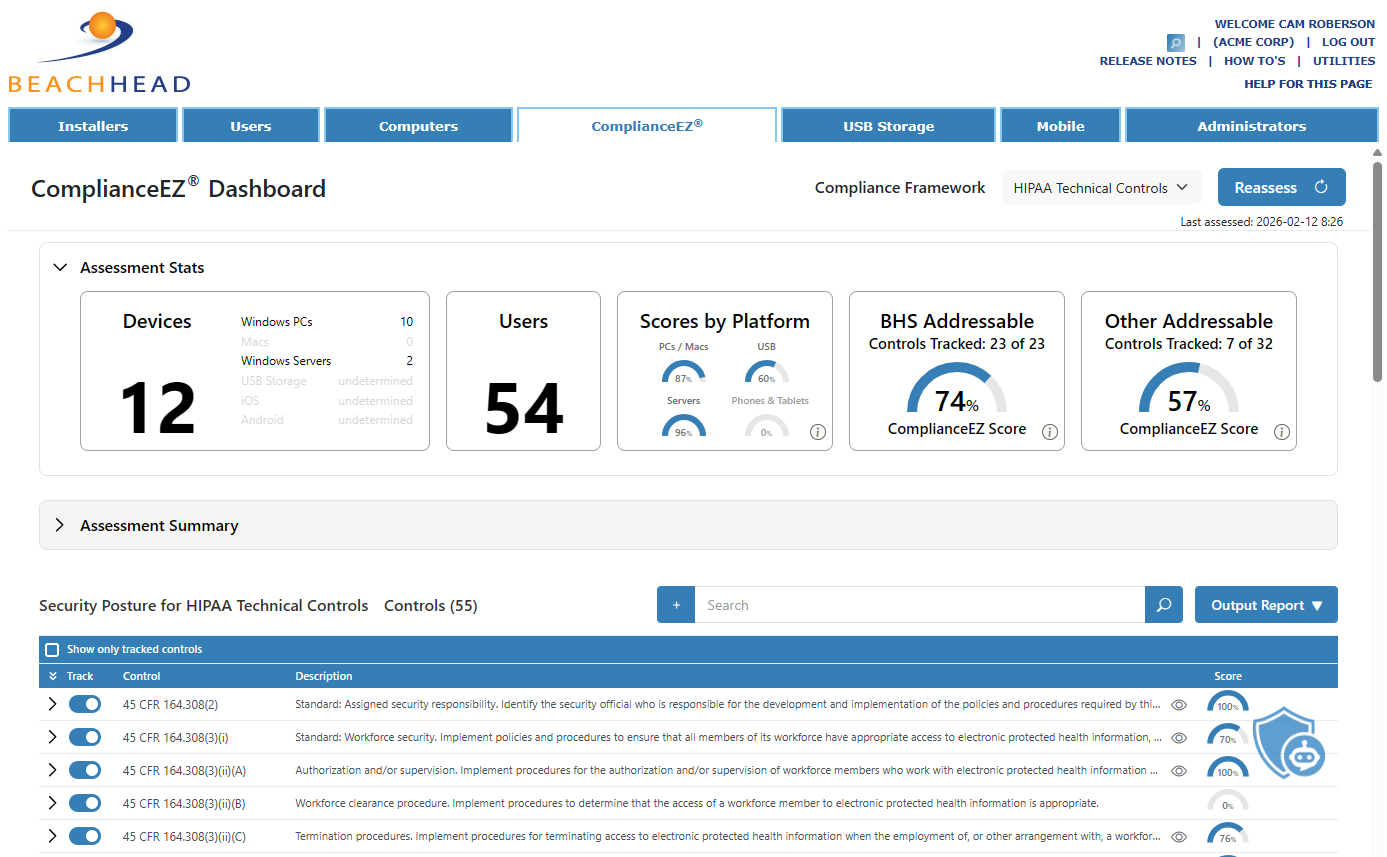 Beachhead - ComplianceEZ 2.0