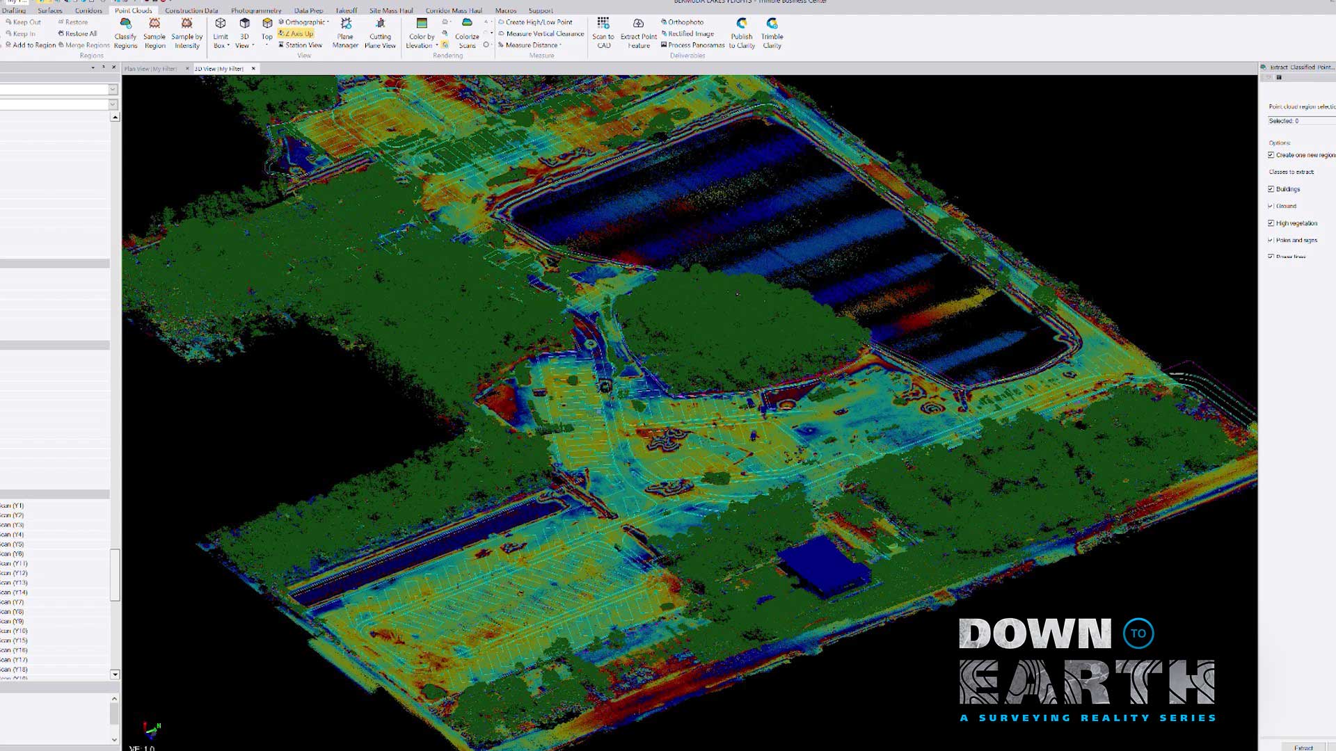 Data collected helps to visualize a LiDAR point cloud of the Construction site to help calculate fill quantities.
