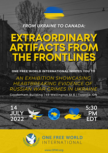 From Ukraine to Canada: Extraordinary Artifacts from the Frontlines