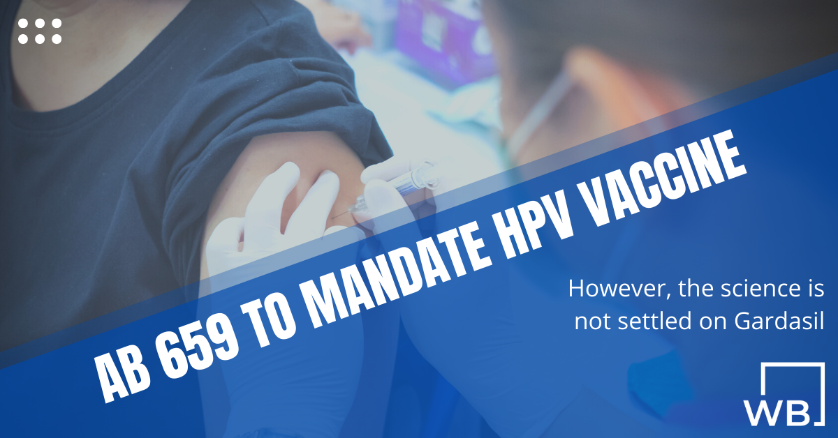AB 659 HPV Vaccine Mandate