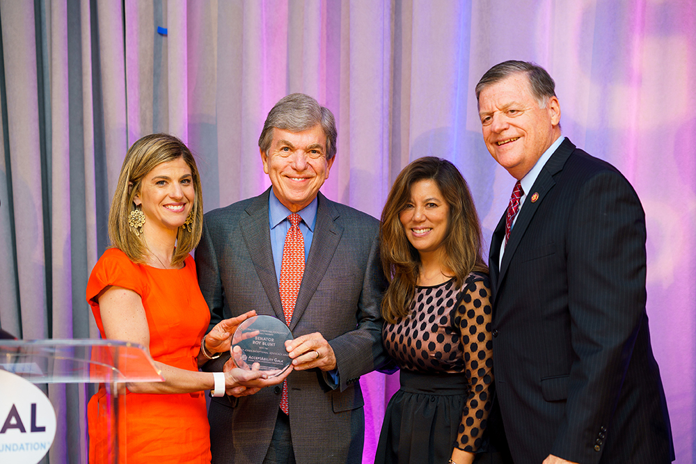 Left to Right: Erin Mullen, Senator Roy Blunt (R-MO), Michelle Sie Whitten, Congressman Tom Cole (R-OK)