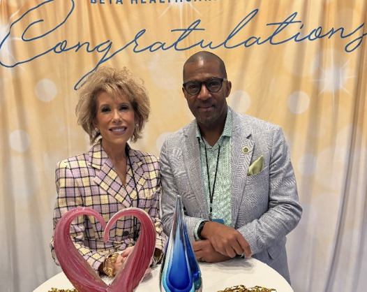 Alameda Health System CEO James Jackson and CMO Dr. Lisa Laurent at BETA HEART