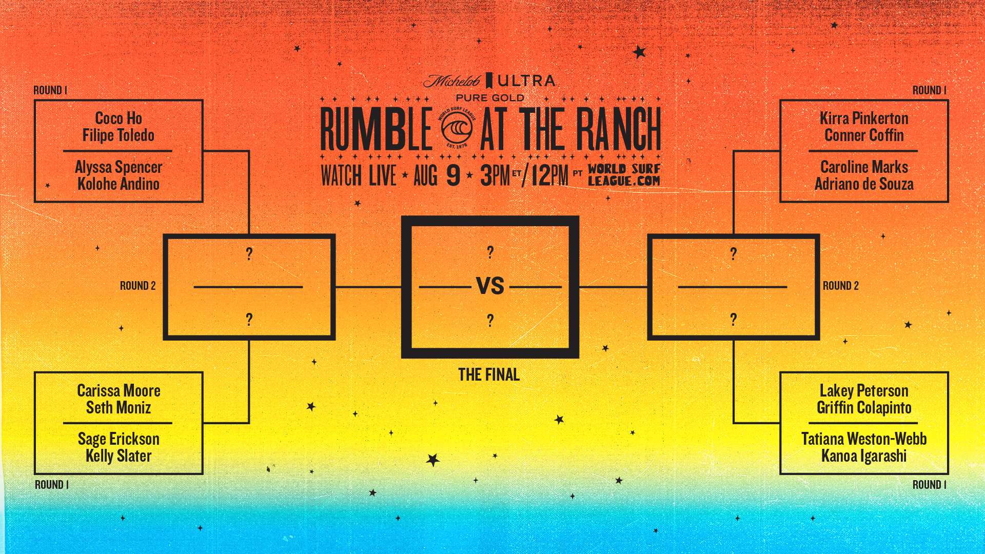 Round 1 Match-Ups