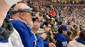 eSight and We Are Young gifted 78-year-old legally blind Eric MacDonald with the gift of sight to see his favorite team, the Toronto Maple Leafs, play in person at Scotiabank Arena.