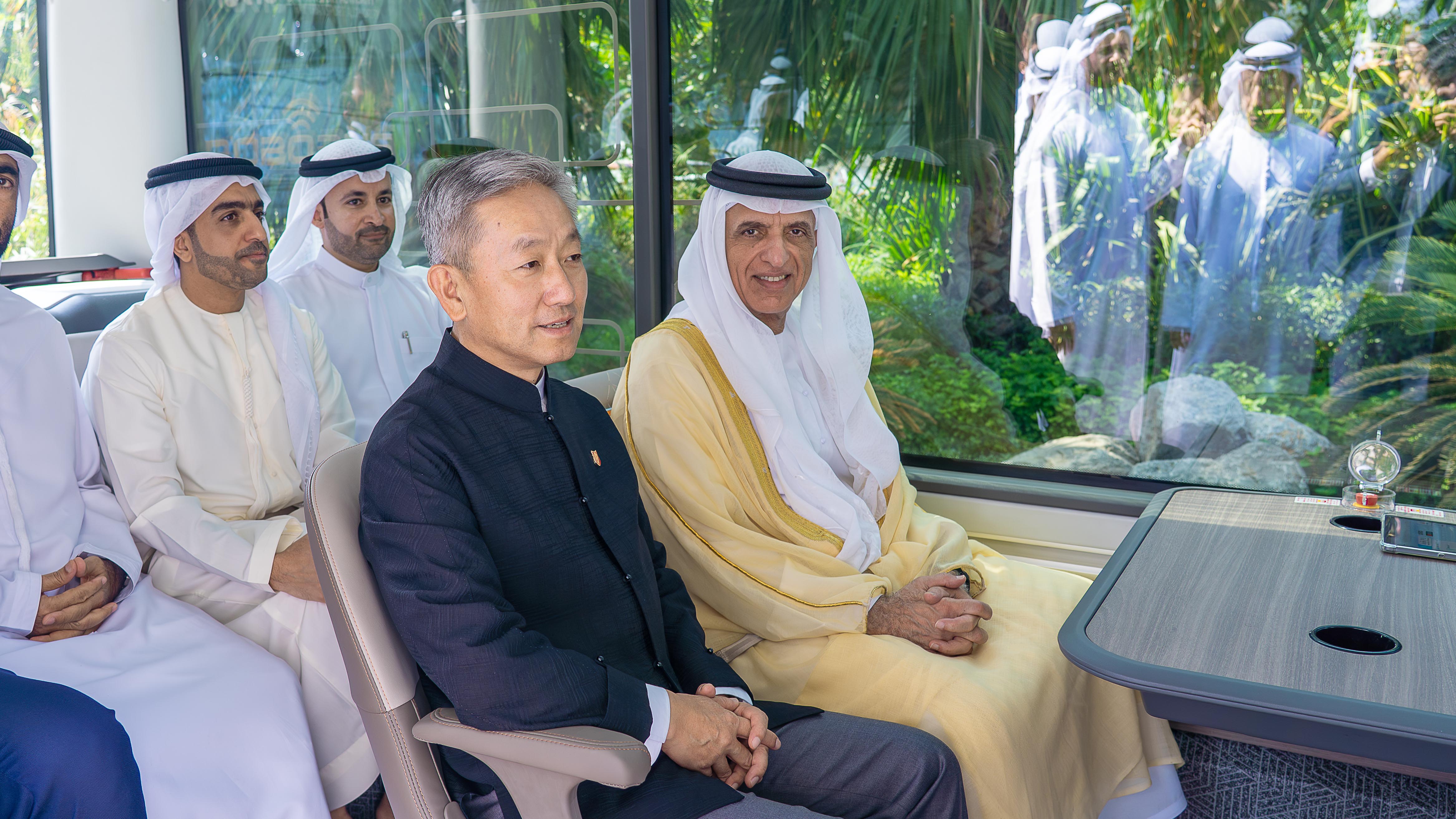 HH Sheikh Saud and Zhang Yiming