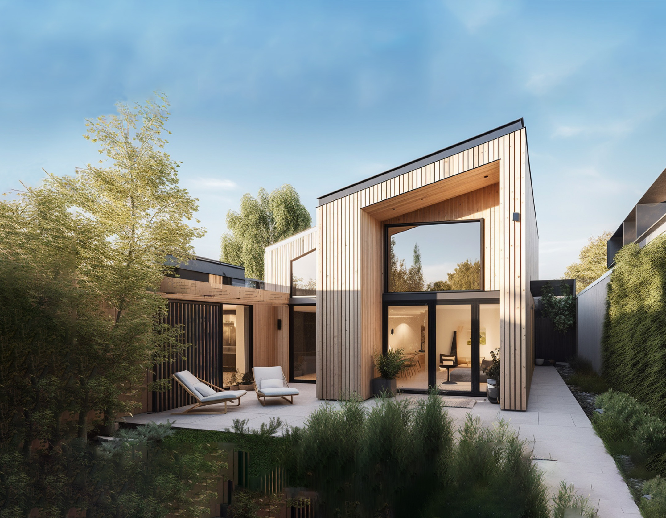 A rendering of a accessory dwelling units suite by Happi Builds