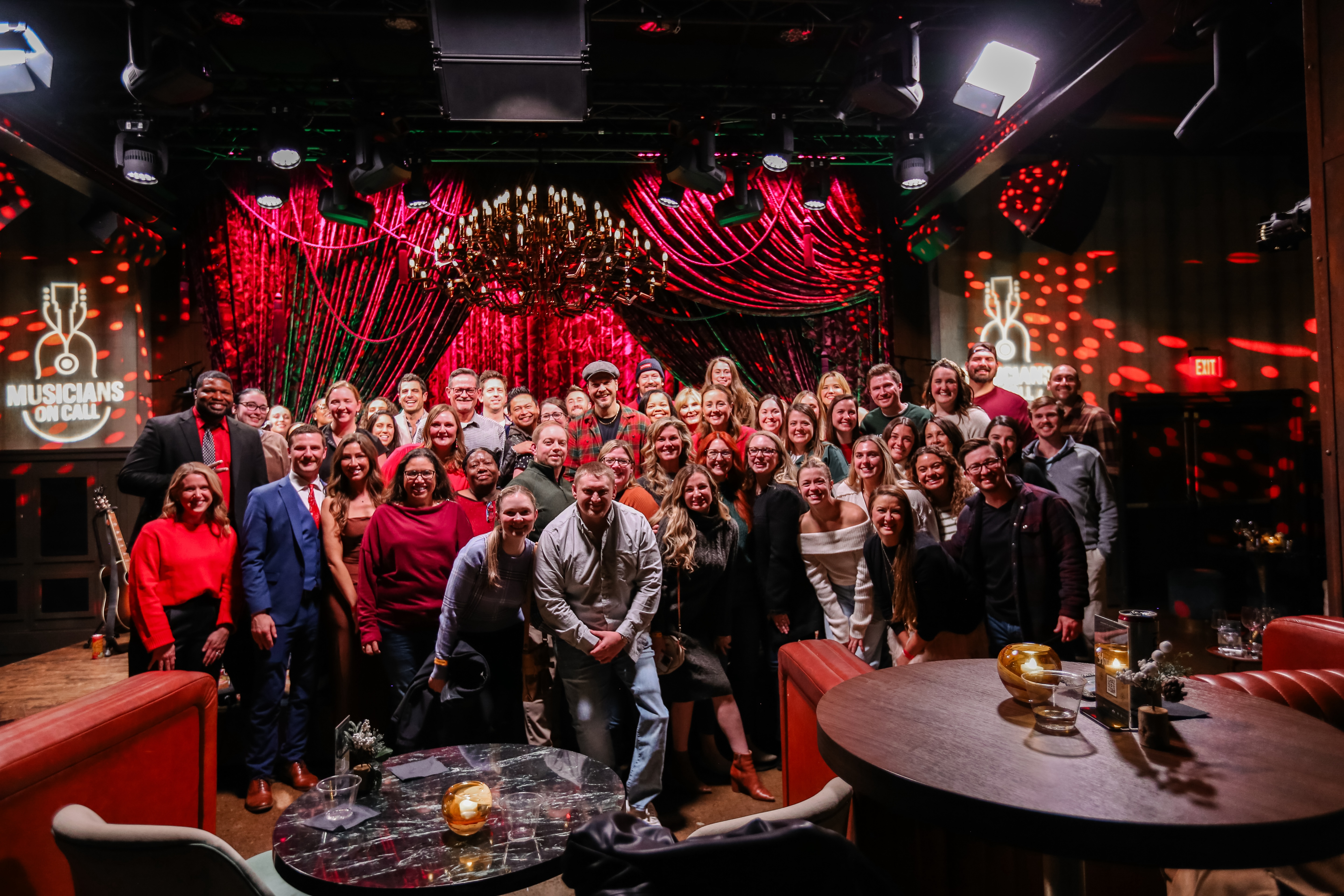 Gavin DeGraw performed for hospital caregivers and staff during an intimate concert at the Analog at Hutton Hotel in Nashville as part of Musicians On Call's Hope for the Holidays.