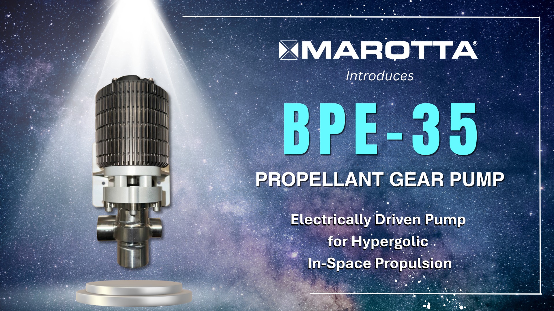 MAROTTA CONTROLS_BPE-35 Propellant Gear Pump