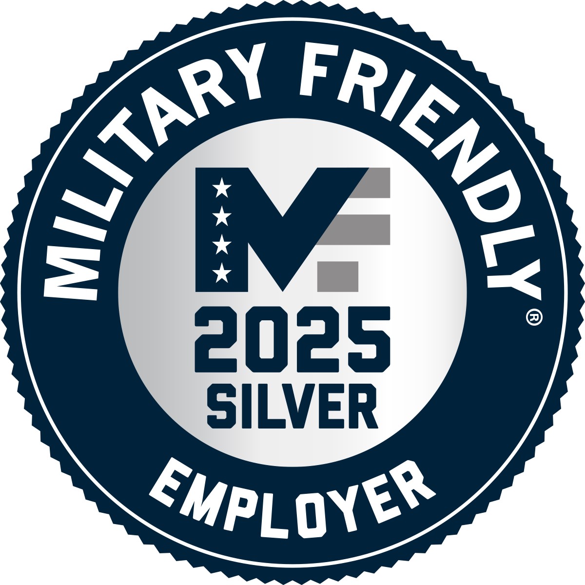 2025 Silver Military Friendly® Employer Logo