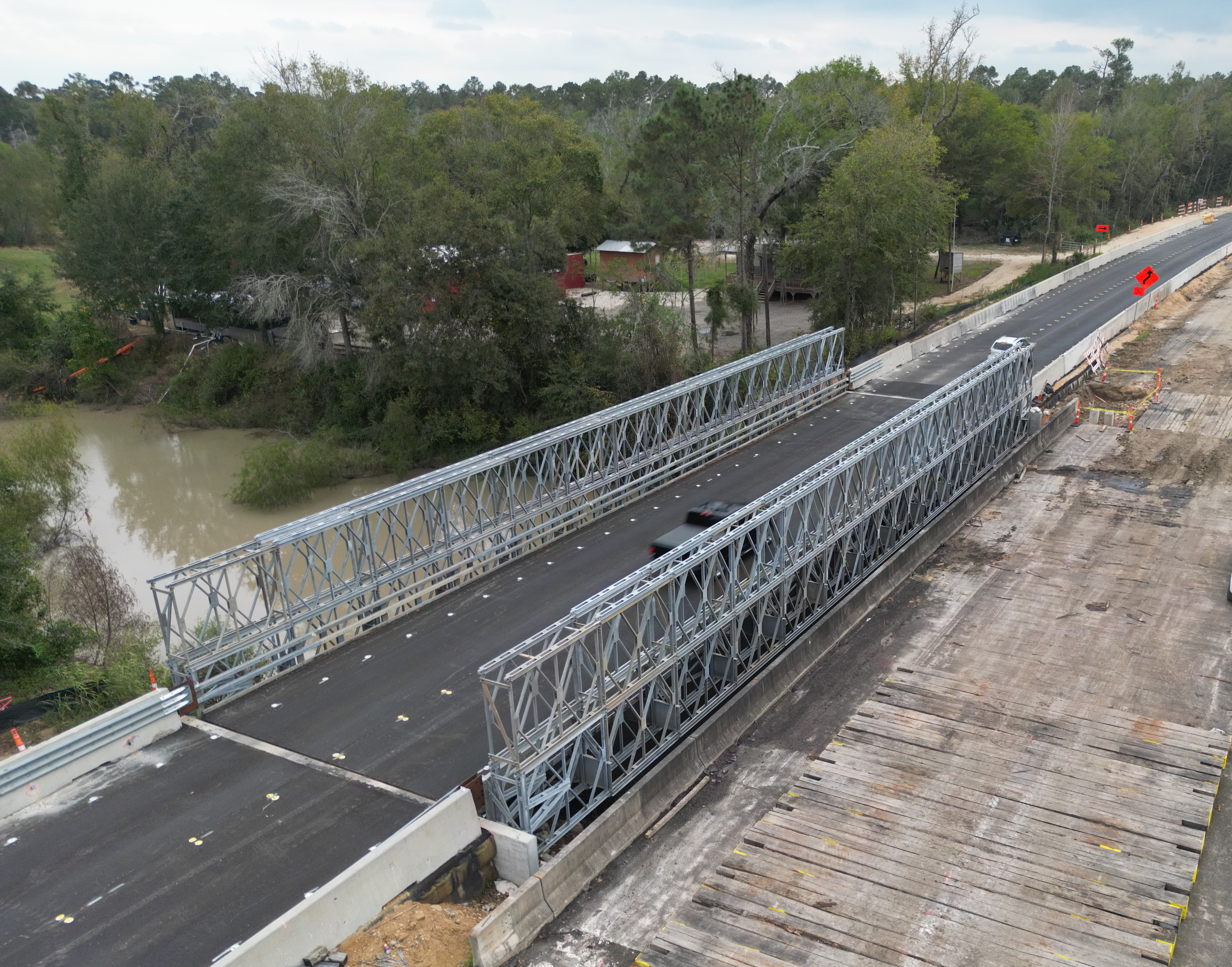 Acrow Bridge in Jefferson County, Texas