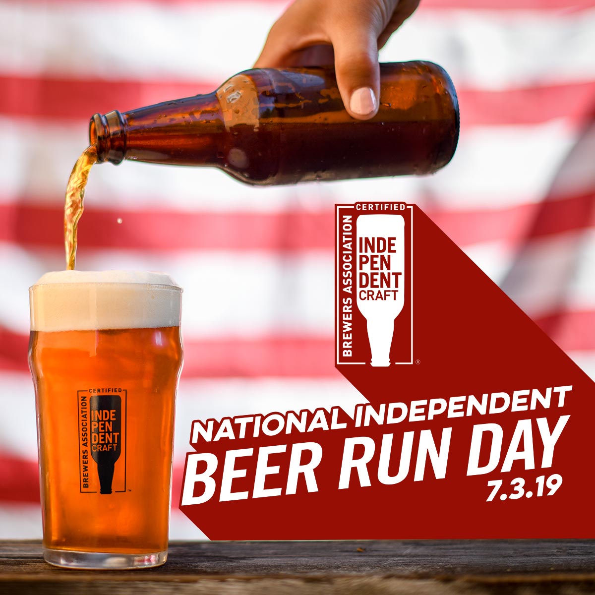 Honoring the spirit of summer and beer’s biggest holiday, the Brewers Association—the not-for-profit trade association dedicated to small and independent American brewers—has declared July 3 “National Independent Beer Run Day.” The celebration calls on beer lovers to seek the independent craft brewer seal and purchase craft beers produced by small and independent breweries for their Independence Day festivities.