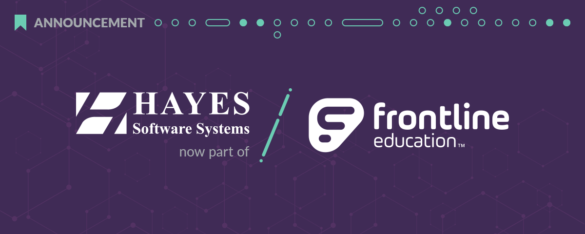 Leading inventory management and help desk management provider Hayes Software Systems has joined Frontline Education