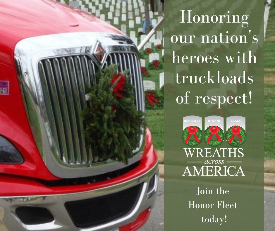 Contact the WAA transportation team at trucking@wreathsacrossamerica.org.