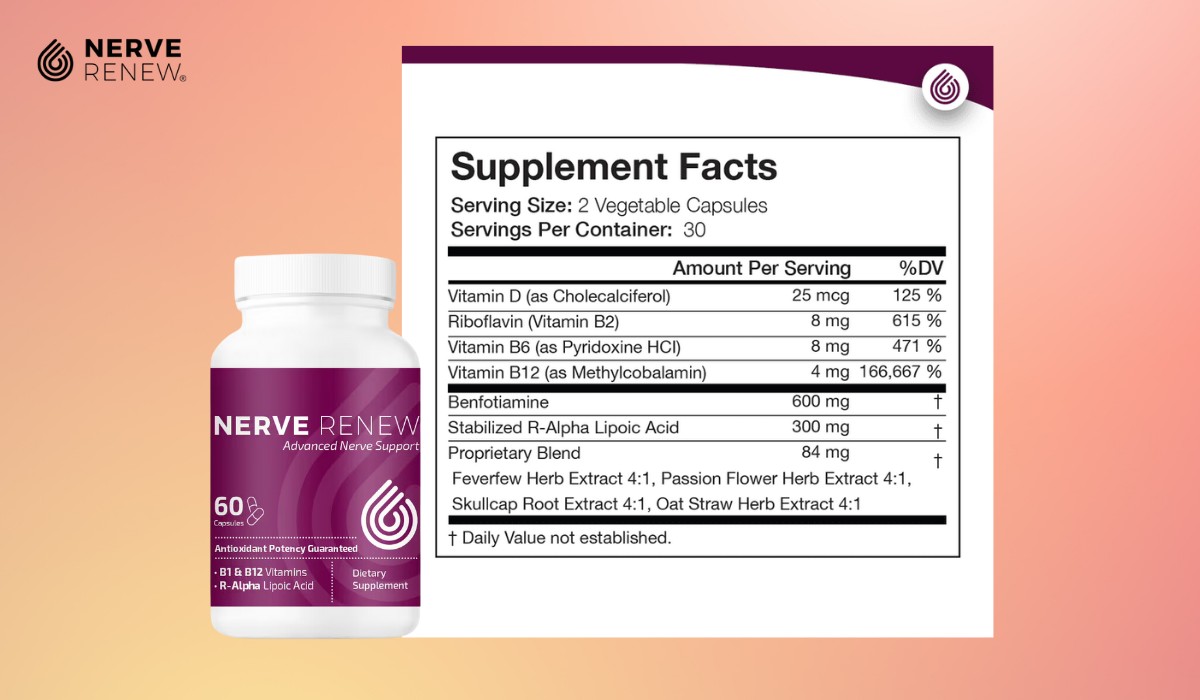Nerve Renew Supplement Facts