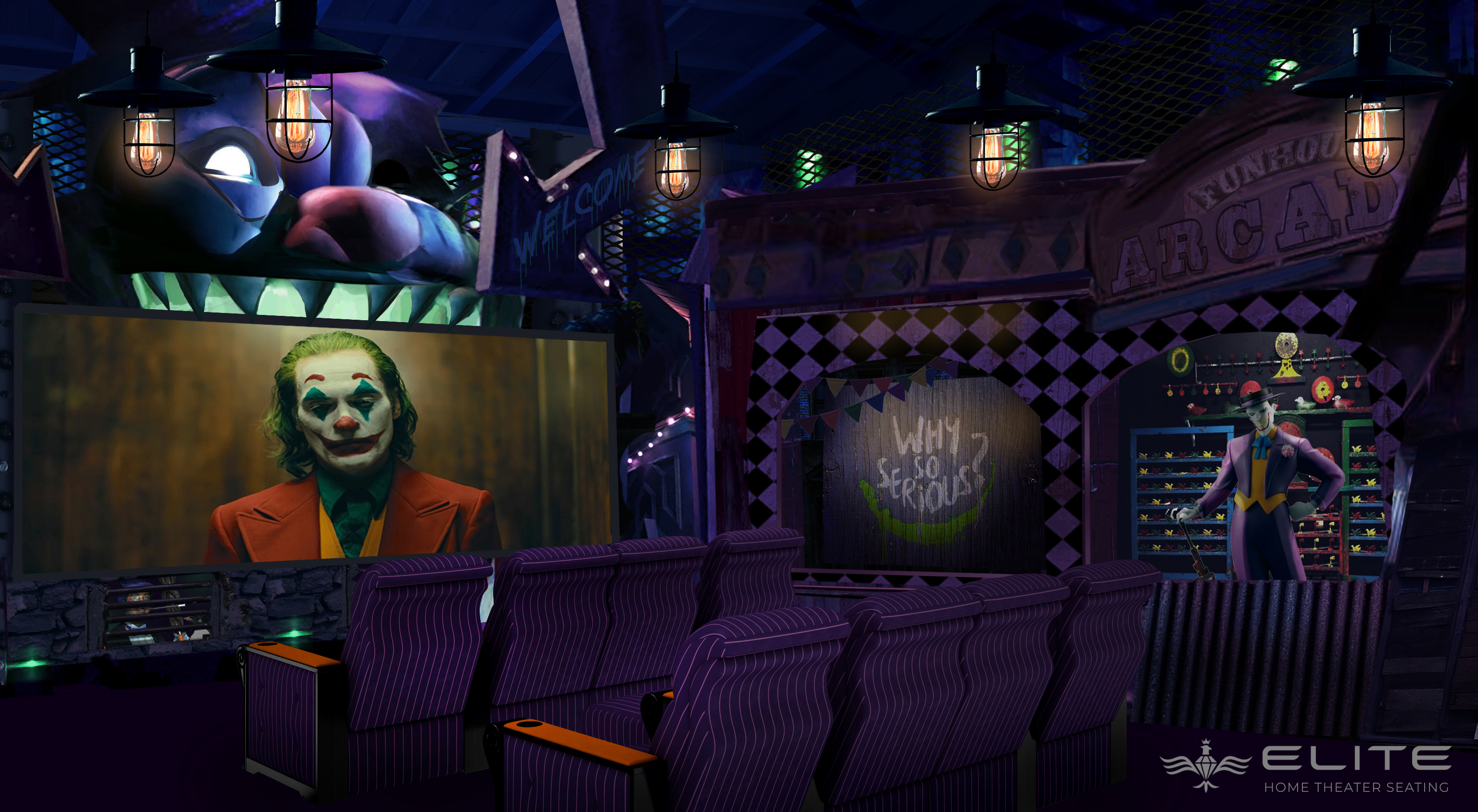 Elite HTS - Joker Themed Home Theater 2 