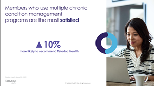 Members who use multiple chronic condition management programs are the most satisfied.