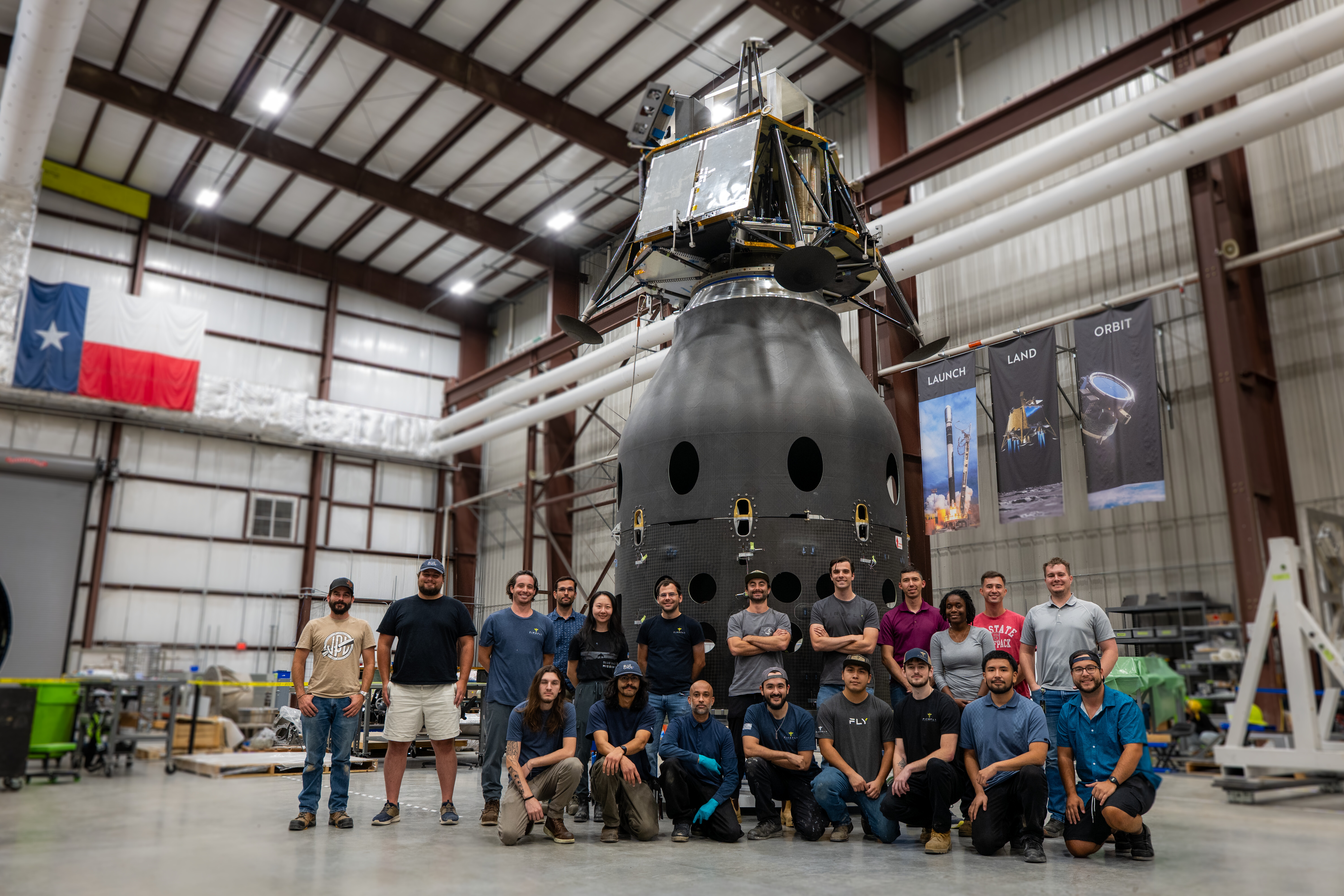 Firefly Blue Ghost Mission 2 structure qualification model