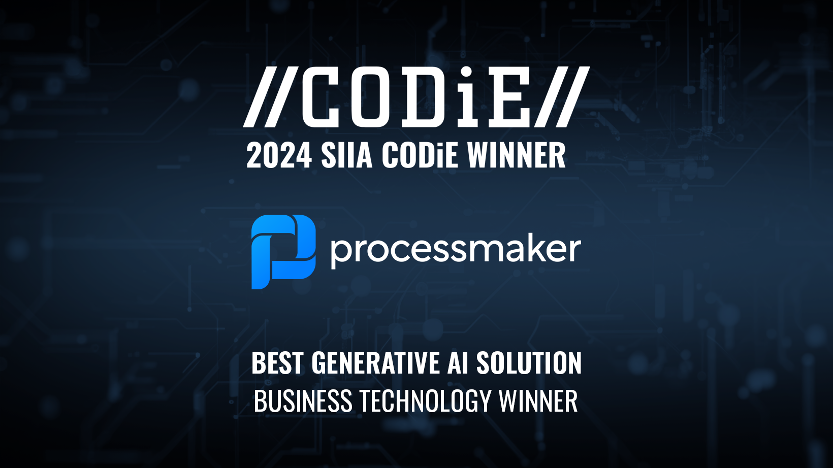 ProcessMaker 2024 SIIA CODiE Winner