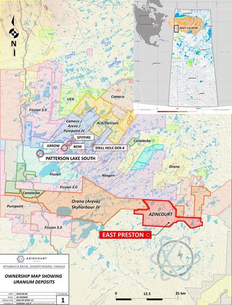 Figure 3 Project Location – Western Athabasca Basin, Saskatchewan, Canada