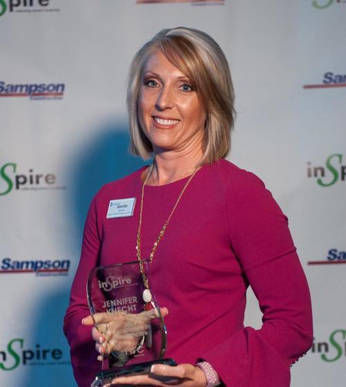 Immanuel’s vice president of marketing and sales, Jennifer Knecht, received the Excellence in Healthcare award.