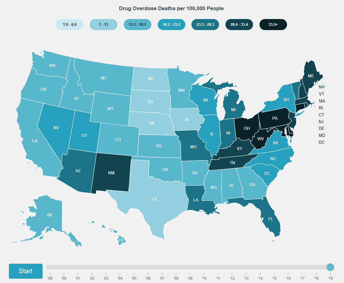 Drug Overdose Map