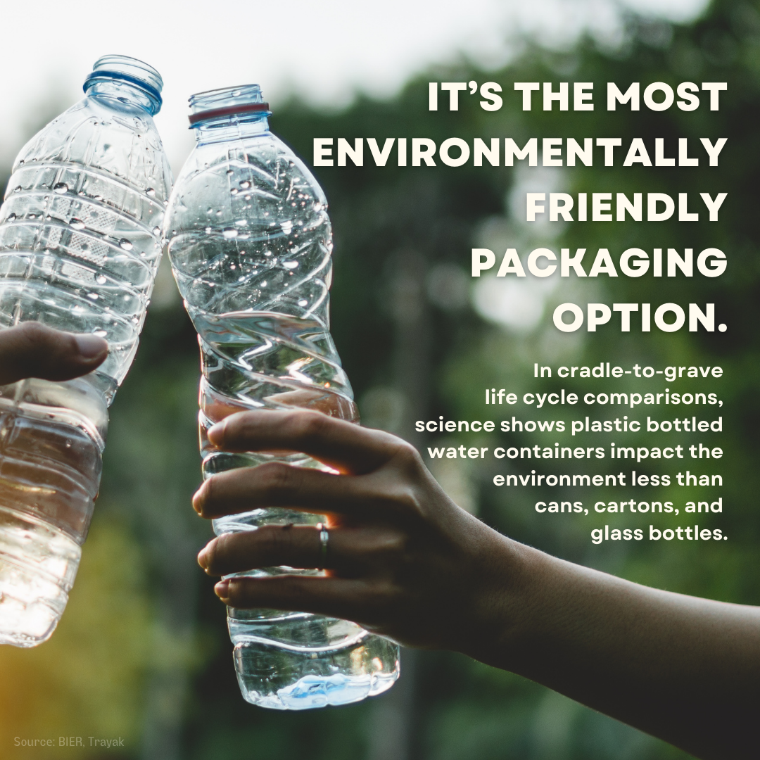 Environmental impact of plastic drink containers