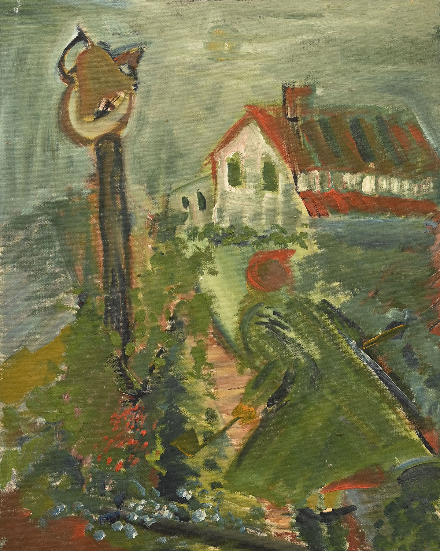 Painting of Andalusia Farm by Flannery O'Connor, undated