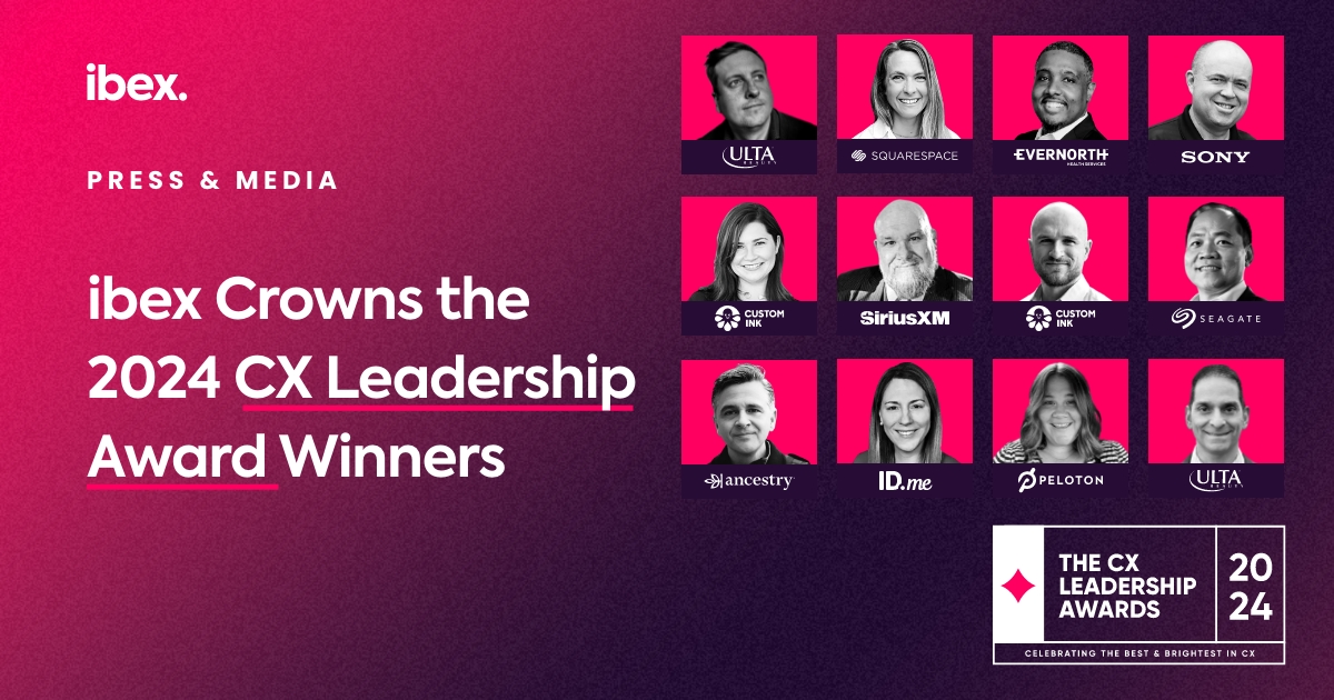 ibex PR Graphic - 2024 CX Leadership Award Winners_F