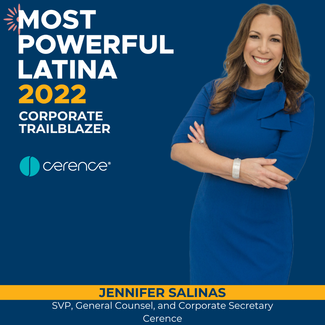 Cerence SVP and General Counsel Jennifer Salinas Named One of ALPFA’s 2022 Most Powerful Latinas