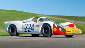The Targa Florio-winning 1968 Porsche 907 K, chassis no. 907 025, set to star at Broad Arrow’s inaugural Amelia Auction (Credit - Robin Adams © 2023 Courtesy of Broad Arrow Auctions).