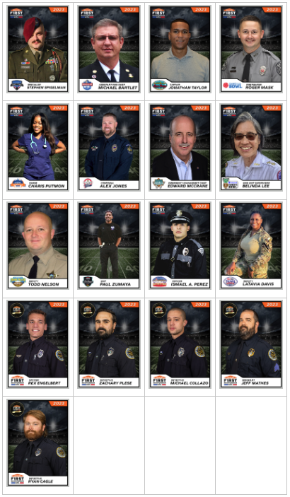 First Responder Hero Cards