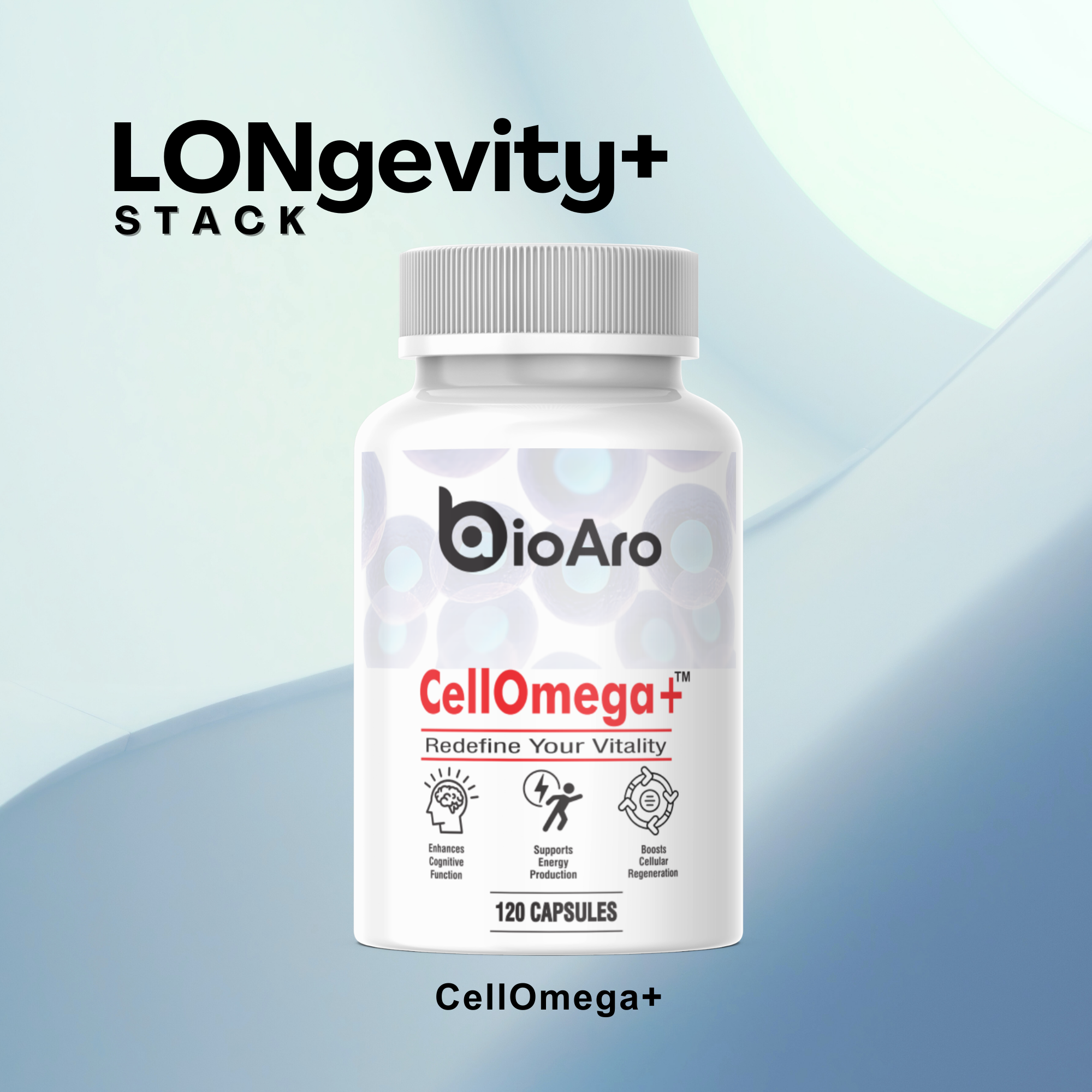 LONgevity+ Stack - CellOmega+