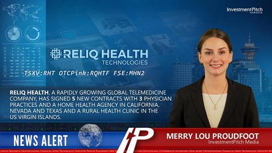 Reliq Health, a rapidly growing global telemedicine company, has signed 5 new contracts with three physician practices and a home health agency in California, Nevada and Texas and a Rural Health Clinic in the US Virgin Islands: Reliq Health, a rapidly growing global telemedicine company, has signed 5 new contracts with three physician practices and a home health agency in California, Nevada and Texas and a Rural Health Clinic in the US Virgin Islands